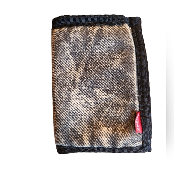 Vintage Levi's Acid Washed Black Denim Wallet - Picture 5 of 7